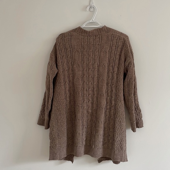 Pink Rose Taupe open cardigan - Picture 3 of 3